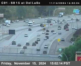 SB 15 at Del Lago bridge