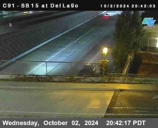 SB 15 at Del Lago bridge