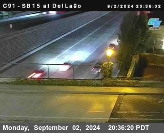 SB 15 at Del Lago bridge