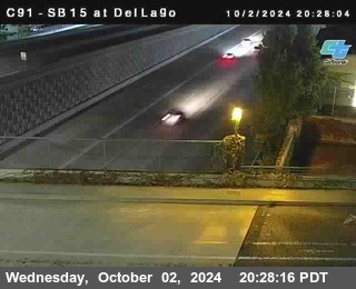 SB 15 at Del Lago bridge