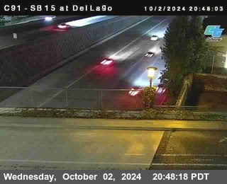 SB 15 at Del Lago bridge