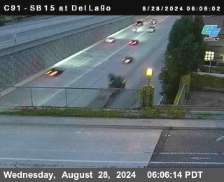 SB 15 at Del Lago bridge