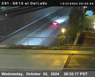 SB 15 at Del Lago bridge