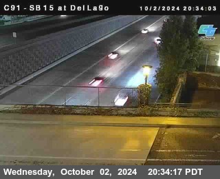 SB 15 at Del Lago bridge