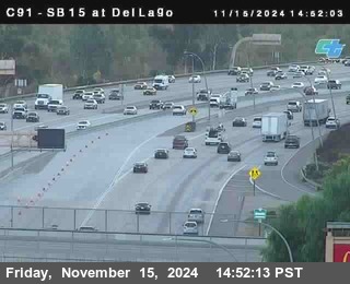 SB 15 at Del Lago bridge