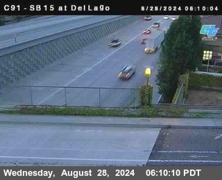 SB 15 at Del Lago bridge