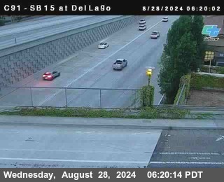 SB 15 at Del Lago bridge