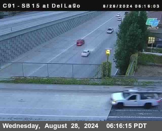 SB 15 at Del Lago bridge