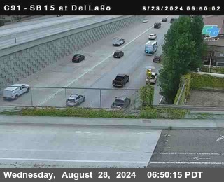 SB 15 at Del Lago bridge