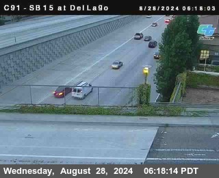 SB 15 at Del Lago bridge