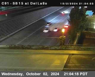 SB 15 at Del Lago bridge