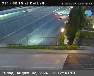 SB 15 at Del Lago bridge