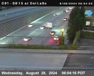 SB 15 at Del Lago bridge