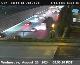 SB 15 at Del Lago bridge