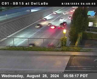 SB 15 at Del Lago bridge