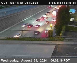 SB 15 at Del Lago bridge