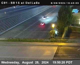 SB 15 at Del Lago bridge