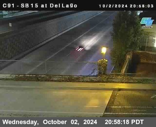 SB 15 at Del Lago bridge