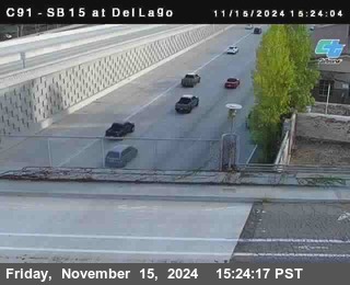 SB 15 at Del Lago bridge