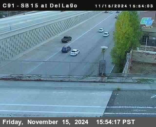 SB 15 at Del Lago bridge