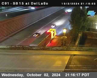 SB 15 at Del Lago bridge