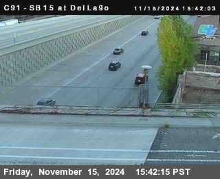 SB 15 at Del Lago bridge