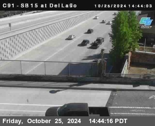 SB 15 at Del Lago bridge