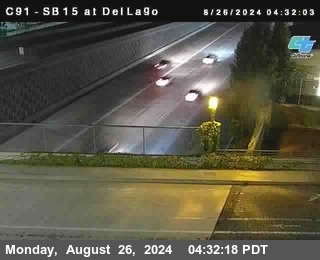 SB 15 at Del Lago bridge