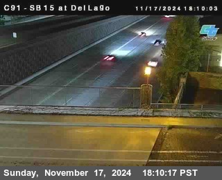 SB 15 at Del Lago bridge