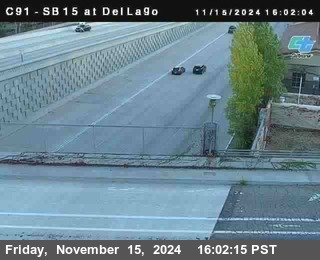 SB 15 at Del Lago bridge