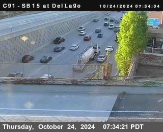 SB 15 at Del Lago bridge