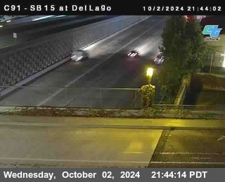 SB 15 at Del Lago bridge