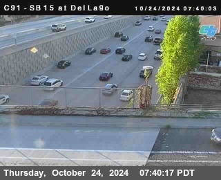 SB 15 at Del Lago bridge