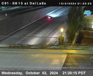 SB 15 at Del Lago bridge