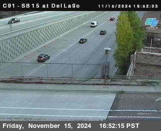 SB 15 at Del Lago bridge