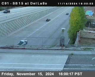 SB 15 at Del Lago bridge