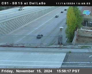 SB 15 at Del Lago bridge