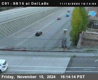 SB 15 at Del Lago bridge