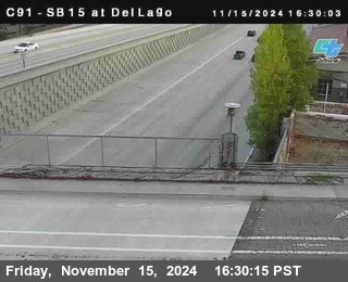 SB 15 at Del Lago bridge