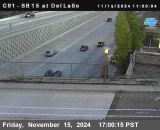 SB 15 at Del Lago bridge