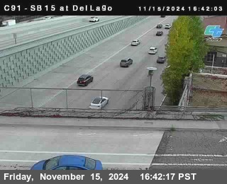 SB 15 at Del Lago bridge