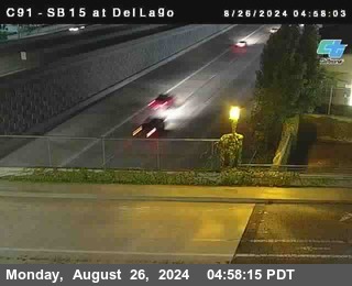 SB 15 at Del Lago bridge