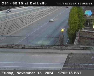 SB 15 at Del Lago bridge