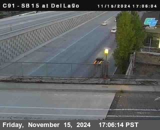 SB 15 at Del Lago bridge