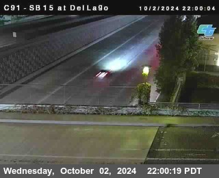 SB 15 at Del Lago bridge