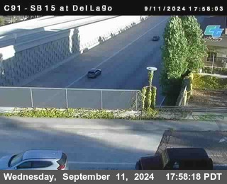 SB 15 at Del Lago bridge