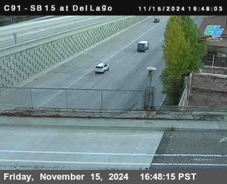 SB 15 at Del Lago bridge