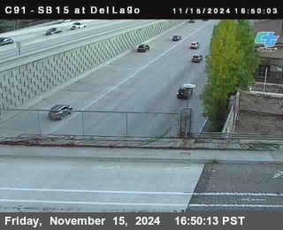 SB 15 at Del Lago bridge