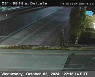 SB 15 at Del Lago bridge