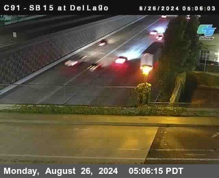 SB 15 at Del Lago bridge